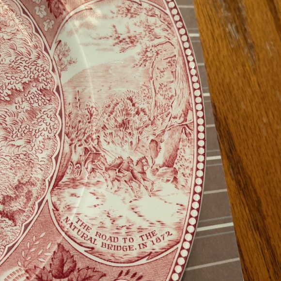 Vintage Picturesque Natural Bridge Virginia plate - Picture 13 of 14